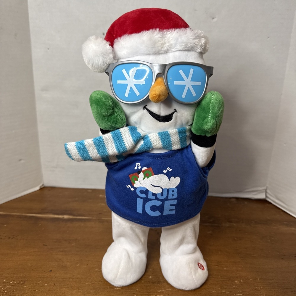 Gemmy VANILLA ICE ICE BABY Xmas Animated Singing Dancing Snowman VIDEO Christmas